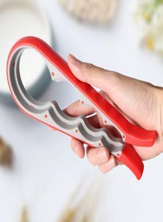 KPS TIN Cutter Plastic 4 in 1 Multi Purpose Can Jar Mouth Openers Screw Cap Tin Opener Kitchen Tool, 22.6 x 6.6 x 0.1 cm - Image 4